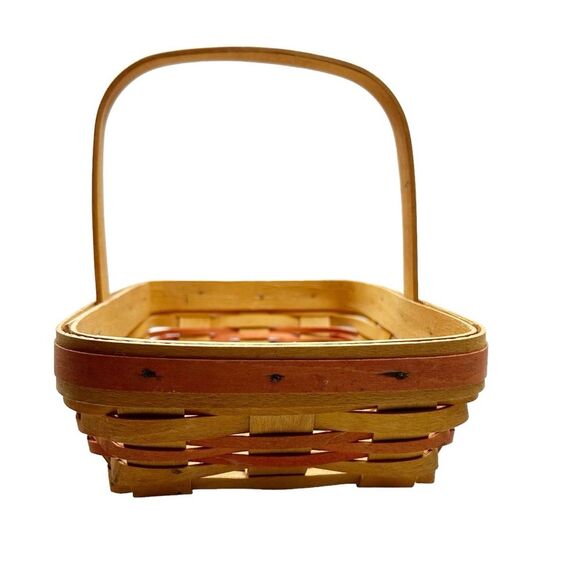 Longaberger Century Celebration Basket 2000 Orange Accent Vintage - Picture 2 of 9
